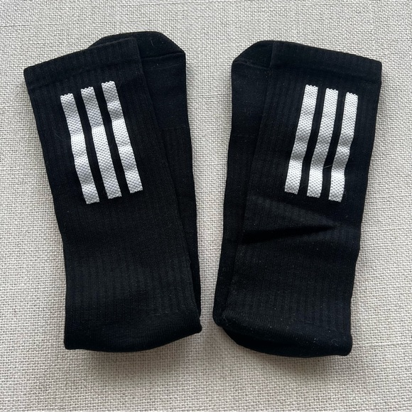 ADIDAS Brand With The 3 Stripes High Black Socks - Picture 4 of 4